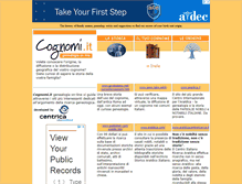 Tablet Screenshot of cognomi.it